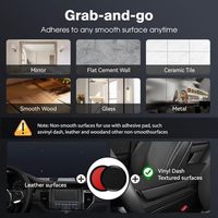 Support de téléphone de voiture K007 360 °   Support de téléphone portable rotatif mains libres avec bras extensible à aspiration magnétique et sous vide