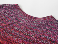 Robe longue maxi en tricot pour femme, style décontracté, à manches longues, ajourée, effet amincissant, avec dégradé de couleurs et détails au crochet