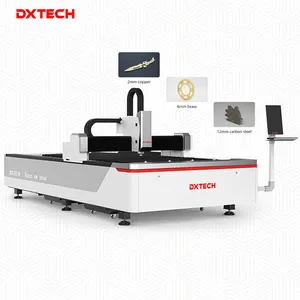 Dxtech fabrika satış 1000w 2000w 3000w 6000w Fiber lazer kesim makinesi