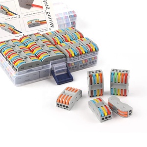 Đóng Hộp Kết Nối Dây Mông Nhanh <span class=keywords><strong>Push</strong></span>-In 2/3/4/5 Pin Thiết Bị Đầu Cuối Dây Dẫn Trang Chủ Đèn Led Cáp Điện Nối Dây Nối - Product Image 1