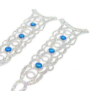 <span class=keywords><strong>Applique</strong></span> in pizzo <span class=keywords><strong>con</strong></span> strass cucito di nuovo Design 2025 per artigianato <span class=keywords><strong>con</strong></span> gambe o bracciali di carnevale - Product Image 3