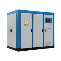 Compresseur d'air à vis à conversion de fréquence 45kw 55kw 75kw 8bar 10bar 10m ³ Compresseur de type rotatif à faible bruit Air 10hp 20hp 30hp
