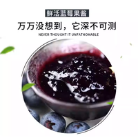 Bahan Boba Tea Boduo Home, Potongan Buah Blueberry Asli yang Kaya, Selai Bubur Blueberry untuk Grosir