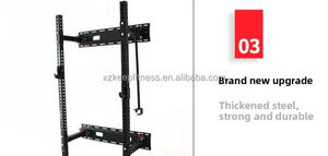 Home <strong>Gym</strong> Equipment Smith Barbell Hanger Full Rubber Weight Wall Mounted Flat Dumbbell Wall Mounted Folding Squat Rack for <strong>Gym</strong> - Product Image 5