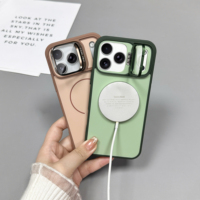 Étuis de téléphone portable GS Wholesale de luxe antichoc avec anneau magnétique en PC+TPU pour S26 Ultra Orange Mat
