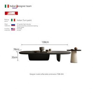 Juego de Mesa de Centro de Madera Moderna GEDO 2026, Estilo Italiano <span class=keywords><strong>Turri</strong></span> Paint, para Sala de Estar - Product Image 5