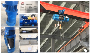 1/2 toneladas 2 toneladas 6 <span class=keywords><strong>M</strong></span> pequeño polipasto de cuerda de alambre eléctrico con precio barato - Product Image 2