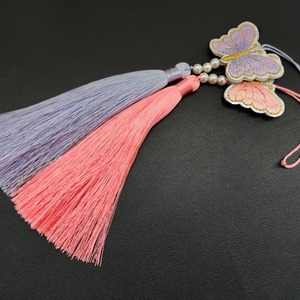 Korean Wedding Gift Traditional Norigae Embroidered Silk Tassel Korean Knot <b>Bag</b> <b>Charm</b> Purse <b>Charm</b> Keychain Korean Traditional - Product Image 2