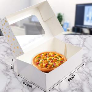 Caja <span class=keywords><strong>de</strong></span> embalaje con impresión personalizada para aperitivos, galletas, <span class=keywords><strong>repostería</strong></span>, pan y postre, con ventana transparente - Product Image 3