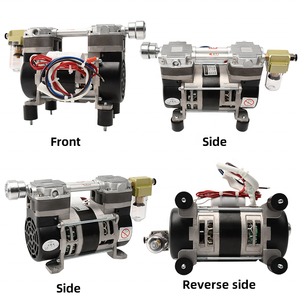 Taşınabilir vakum elektrikli pompa yağı ücretsiz sessiz kompresör vakum pompası mini vakum makinesi pompası için paketleme makinesi