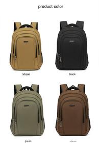 Mochila para Portátil de Viaje para Estudiantes Masculinos, Diseño Ligero Antirrobo con Cierre Geométrico, Impermeable y Duradera, de Gran Capacidad - Product Image 6