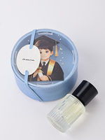 Boîte de parfum transparente, emballage en cuir, boîte cadeau d'aromathérapie, PVC rond vert personnalisé, 20 ml, boîte cosmétique pour soins de la peau
