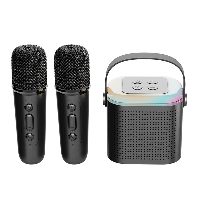 2024 Factory Wholesale OME logo and Package Round Dual Mini Wireless Portable Bluetooth Speaker