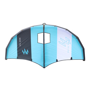Wave Fun Kiteboard - Alas de Viento Inflables Azules y Blancas, Equipo de Kiteboarding, Equipo para Deportes Acuáticos - Product Image 1