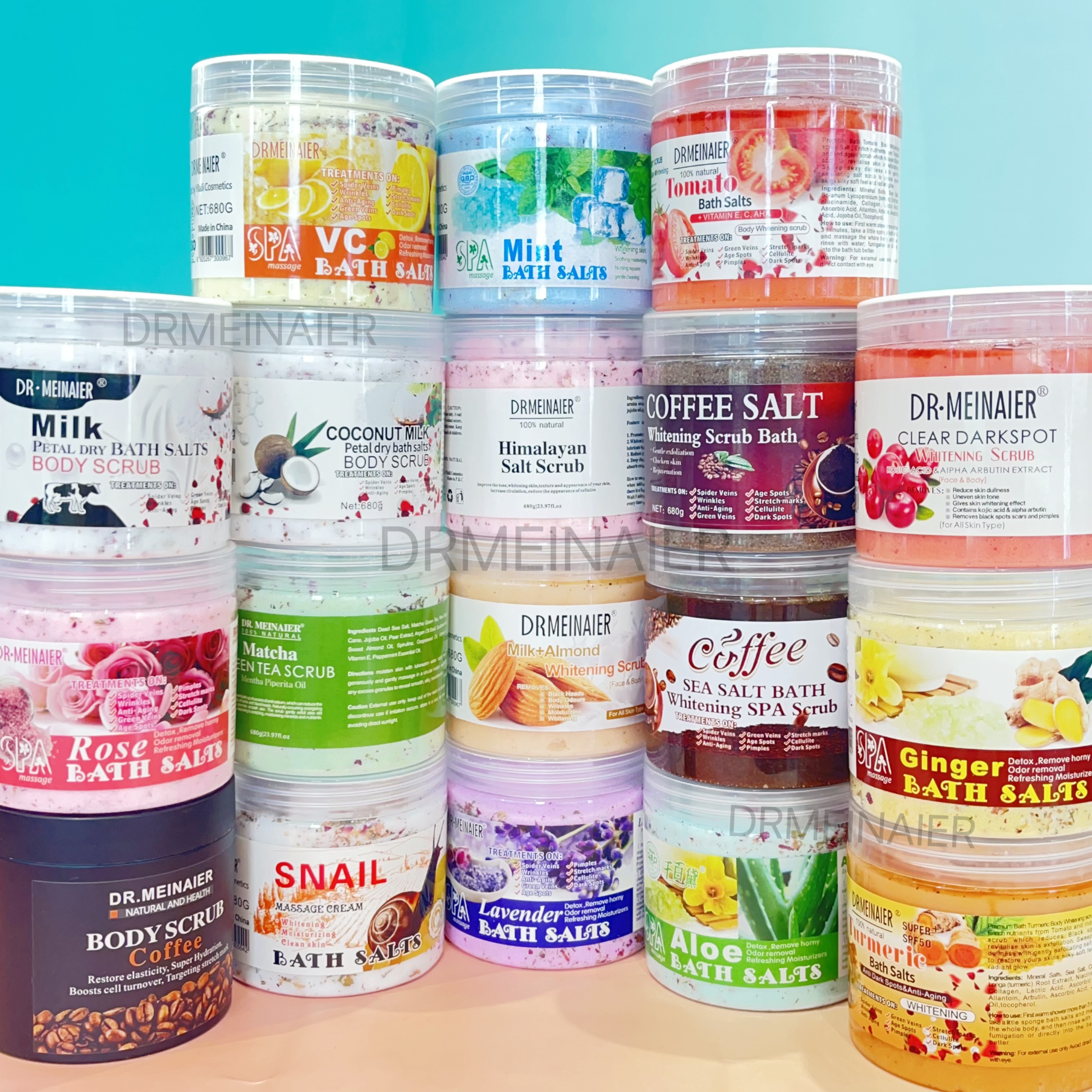 Private Label Organic Sea Salt Scrub Exfoliating Whitening Skincare Wholesale Natural Bath Salt Body and Foot Scrub Manufacturer