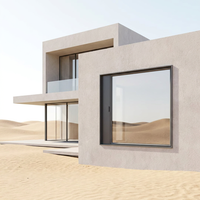 Ventanas Modernas de Aluminio con Aislamiento Térmico, Resistentes al Viento, con Vidrio Templado, Diseño de Persiana, Apertura Abatible, Estilo Energy Star para Exteriores