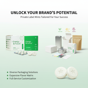 LUVVITA Menthes à la caféine personnalisées OEM, comprimés à mâcher, vitamine B6, L-théanine, soutien énergétique, concentration, <span class=keywords><strong>sans</strong></span> <span class=keywords><strong>sucre</strong></span>, pour adultes, HALAL - Product Image 3