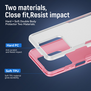 Étui de téléphone portable hybride robuste en TPU et PC, design simple, blocage de couleur, pour Google 10A, étui de protection pour téléphone - Product Image 2