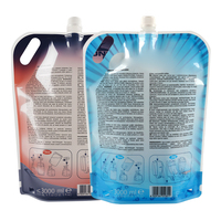 Sac d'emballage liquide pour détergent de haute qualité 3L, personnalisé, debout, avec bec verseur pour produits chimiques liquides