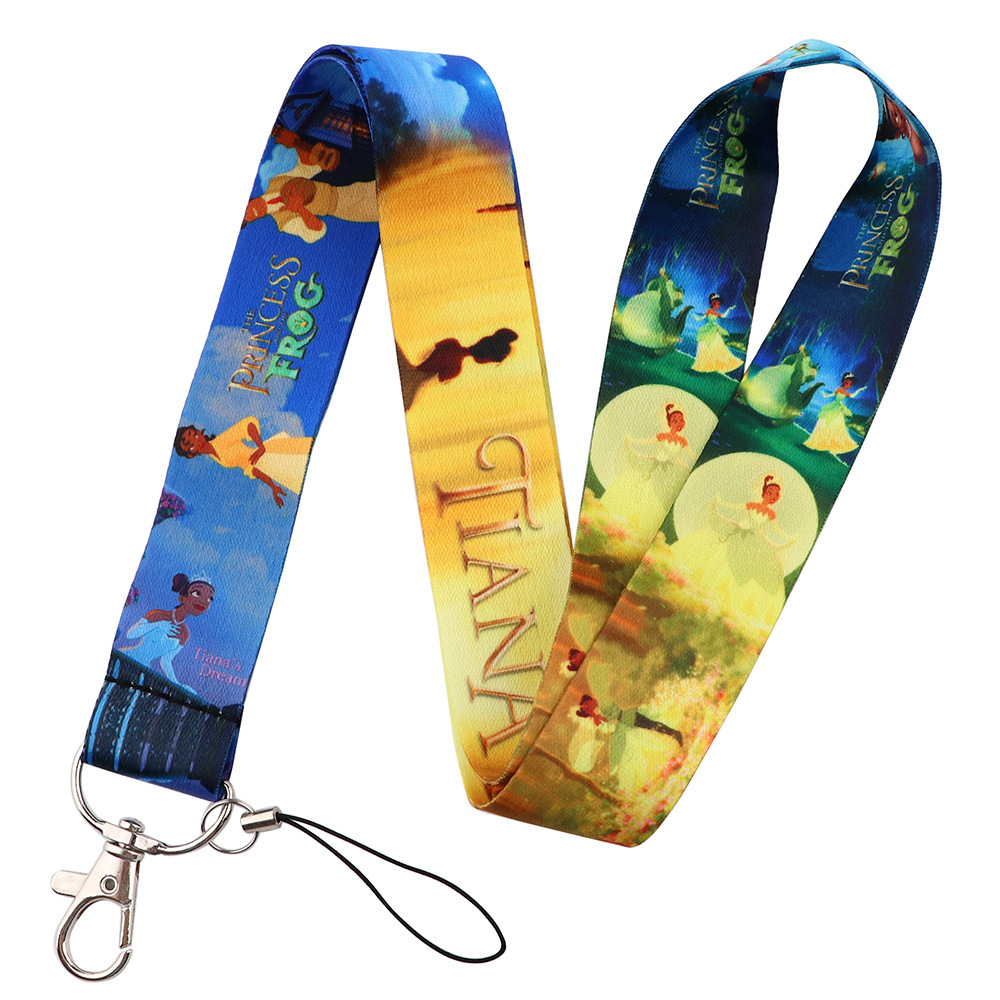 Lovely Cartoon Princess Snow White Ariel Design Lanyards Anti-Lost Phone Hanging Rope ID Card Holder Accessories Custom Lanyard Image 4