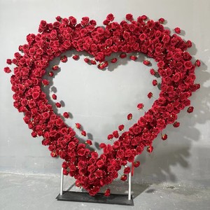 Luxury Heart Shape <b>Backdrop</b> <b>Stand</b> Suitable For High End <b>Wedding</b> Reception And Venue Decor - Product Image 2