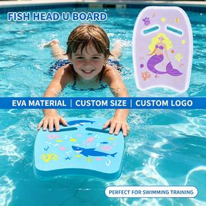 JW-01039 Planche de natation en mousse EVA personnalisée par le fabricant, type U, équipement de natation avec impression de logo - Product Image 2