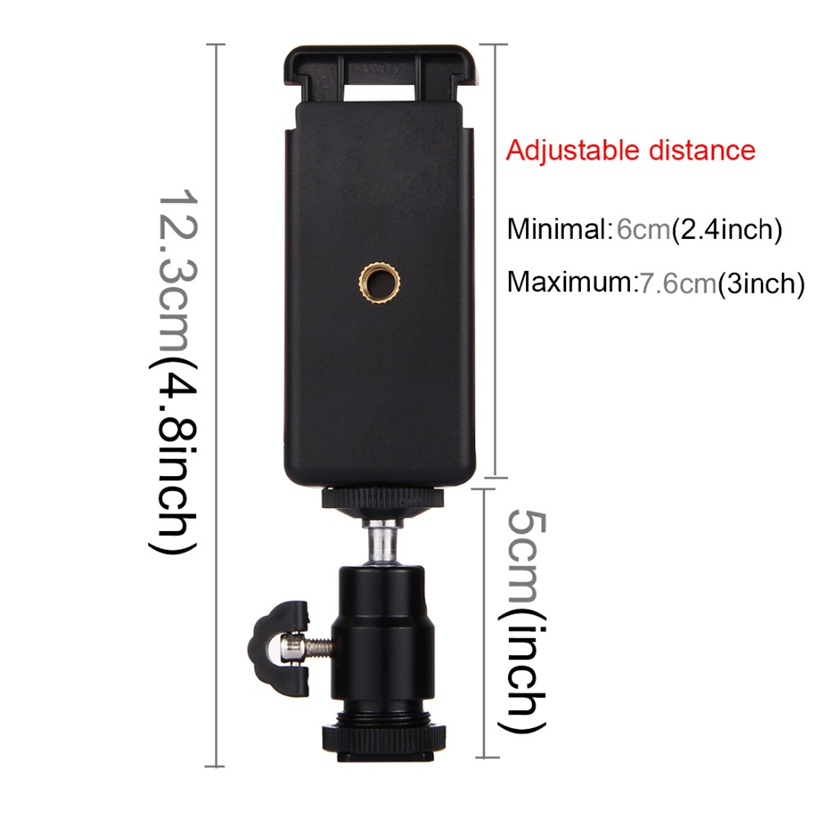 Adattatore Per Treppiede Universale Con Testa A Sfera 360° – Supporto Regolabile Per Smartphone E Fotocamera, Attacco 1/4"
