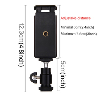 Mini caméra berceau trépied rotule stabilisateur support lumière Flash support support support 1/4 pouces adaptateur de chaussure chaude avec Clip