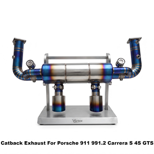 Escape de alto rendimiento Vortex Lightweight Burnt Titanium para Porsche 911 991.2 Carrera S 4S GTS, mejora para carreras. - Product Image 1