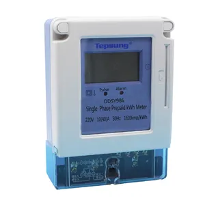 Monofase a due fili digitale prepagata tester di watt-ora con IC card e lettore di schede