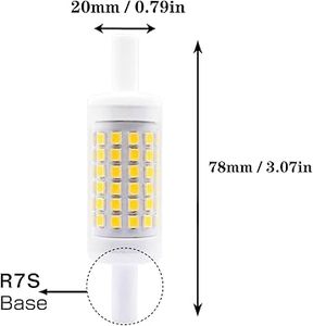 78mm 7W LED LED ampuller kısılabilir SMD ışık halojen eşdeğer 110-130V/220-240V 3000K/4000K/6500K J-TYPE T3 78mm AC AC güç PC - Product Image 3