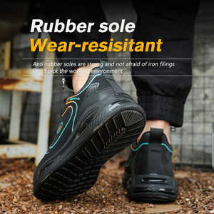 Custom OEM Men's Safety Protect Labor Shoes Rotating Button Light <b>Waterproof</b> Anti-smash Soft Climbing Sports Footwear <b>Sneaker</b> - Product Image 6