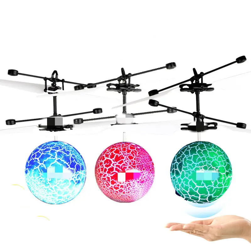 Flying Ball Toys Infrared Induction RC Toys Mini Ball Drone Helicopter Remote hand Controller boomerang led RGB Lights Spinner