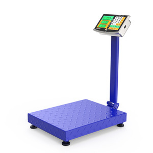 Elektronische Waage Kommerzielle Falt waage aus Kohlenstoffs tahl <span class=keywords><strong>100kg</strong></span> 150kg 180kg Waage blaue Stütz plattform Tisch waage