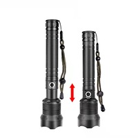 Potente Linterna Táctica LED Recargable USB de 10W y 1000 Lúmenes con 5 Modos, Impermeable, para Camping y Actividades al Aire Libre