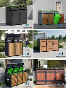 Copertura per Bidone della Spazzatura da Giardino Europeo, Resistente agli Orsi, Resistente ai Raggi UV, per Contenitori con Ruote - Product Image 4