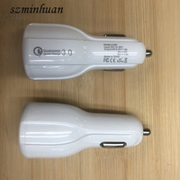 2024 portátil Universal QC3.0 a Usb adaptador de coche USB 20W enchufe de coche Puerto Dual cargador de coche rápido de la USB-C