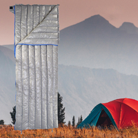 Saco de Dormir Impermeable de Nailon Ultraligero, Plegable, Portátil, de Volumen Pequeño, Aislado para las 4 Estaciones, Color Sólido