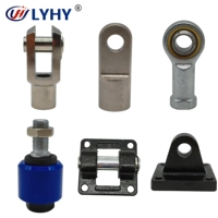 Accessoires de vérin pneumatique LYHY à joint en Y, usinés avec précision, en acier inoxydable robuste, avec connecteur d'extrémité de tige de piston à goupille