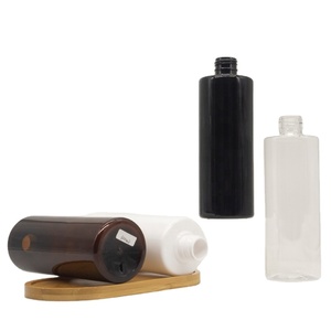 Luxury Black 150ml-500ml PET Plastic Pump Sprayer Bottle Silk Screen Printing <b>for</b> <b>Face</b> Mask Shower Gel Pet Shampoo Skin Care - Product Image 3