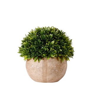 QSLH-PE002 ホームデコレーション卸売 人工プラスチック植物 鉢付き スタイリッシュで耐久性のある室内庭園アクセサリー - Product Image 1