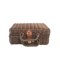 YILIN Nouveau style, logo personnalisable, poignée de rangement, tressé, rectangulaire, grande capacité, plantes aquatiques, plastique, moderne, luxe