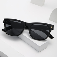 Lunettes de soleil polarisées UV400 en PC de luxe, de haute qualité, tendance, carrées, vintage, populaires, de marque