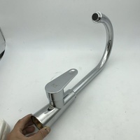 Robinet de cuisine moderne et simple à tête rotative, eau chaude/froide, avec cartouche céramique électroplaquée – Vente directe usine