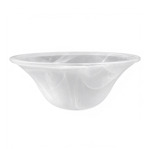 Lampada a Sospensione Creativa e Lampada da Terra E27 con Paralume in Vetro a Motivo Nuvola, Paralume Decorativo in Alabastro Satinato Stile British Hat - Product Image 2