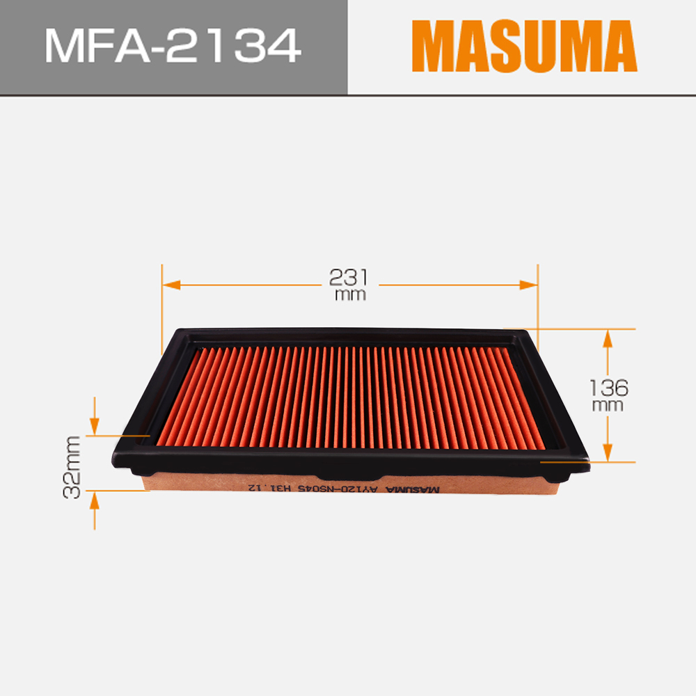 MASUMA MFA-2134 Air Filter for Nissan CUBE Juke Patrol Car