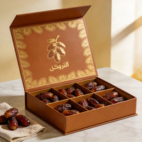 Boîte de dattes personnalisée de luxe, cadeau islamique exquis, Arabie, Ramadan, chocolats, emballage promotionnel OEM, prix bas