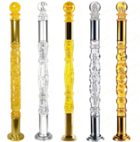 Rampe Acrylique Luxe Villa Plastique Transparent Acrylique Décoratif Cristal Rampe Main Courante Colonne