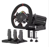 Volant de course pour jeux vidéo PXN V12 Lite noir en plastique + métal, manette de jeu à distance pour voiture, accessoires pour manette de jeu