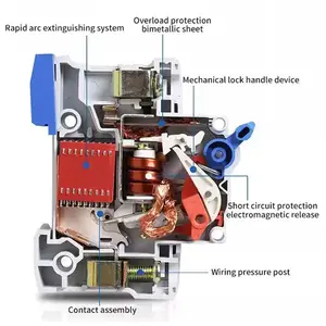 उत्कृष्ट गुणवत्ता कम कीमत एमसीबी भागों लघु सर्किट ब्रेकर